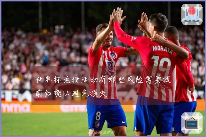 世界杯竞猜活动有哪些风险需要提前知晓以避免损失